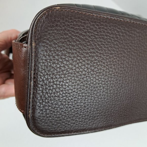 Brighton Cher Croc Embossed Glossy Patent Leather Hobo Bag - Picture 6 of 16